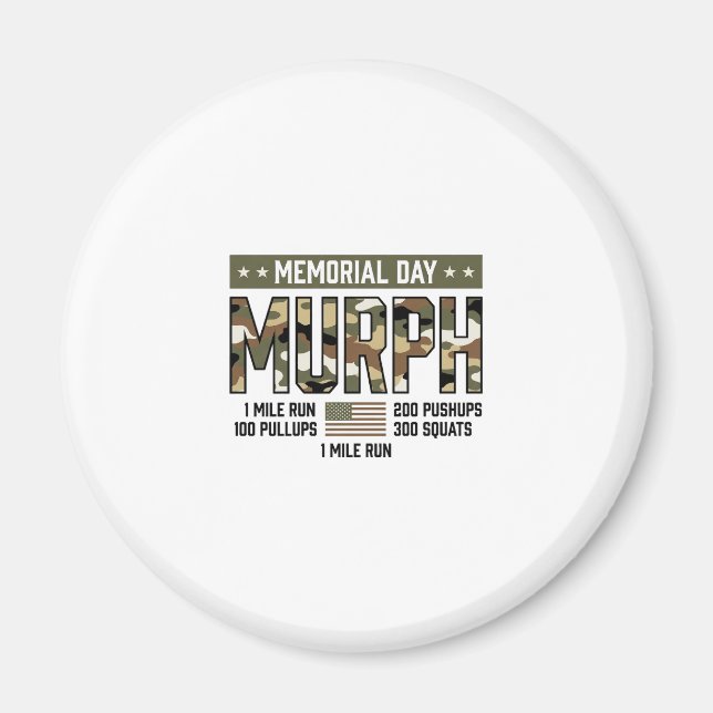 Imán Camiseta vectorial vintage de entrenamiento Murph  (Frente)