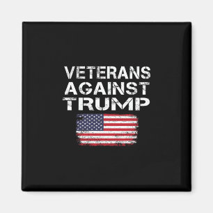 Imán Camiseta Veteranos Contra Trump Militares Veterano