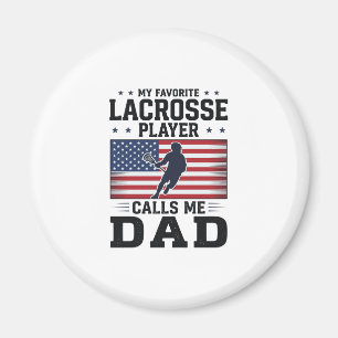 Imán Camiseta Vintage de Papá de Lacrosse Divertida Ban