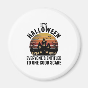 Imán Camiseta Vintage Halloween Casa Embrujada Buen Sus