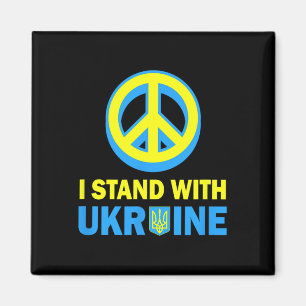 Imán Camiseta Yo Apoyo a Ucrania Bandera Ucraniana Sin 
