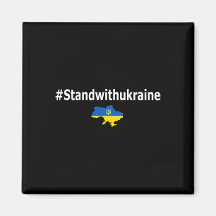 Imán Camiseta Yo Apoyo A Ucrania Hashtag Standwithukrai