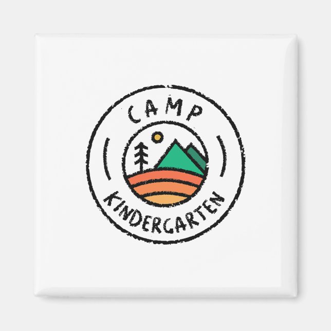Imán Camisetas a juego para profesora de campamento de  (Frente)