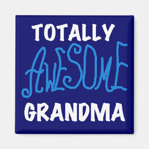 Imán Camisetas azules y regalos de la abuela totalmente
