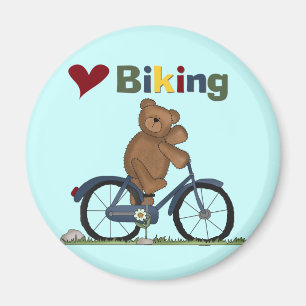 Imán Camisetas Biking y regalos del amor azul de la