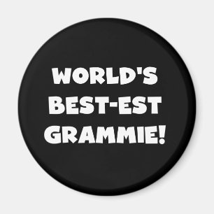 Imán Camisetas blancas y regalos del Mejor-est Grammie 