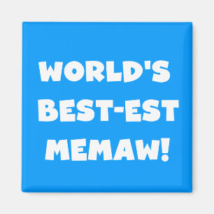 Imán Camisetas blancos y negros del Mejor-est Memaw del