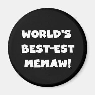 Imán Camisetas blancos y negros del Mejor-est Memaw del