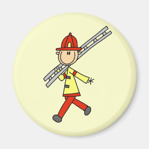 Imán Camisetas de Bombero con Escalera y Regalos