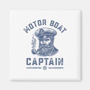 Imán Camisetas de crucero para hombres capitán de lanch