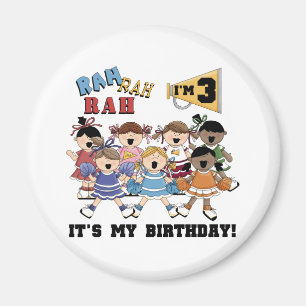 Imán Camisetas de cumpleaños y regalos animadores