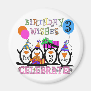 Imán Camisetas de cumpleaños y regalos de los Pingüinos