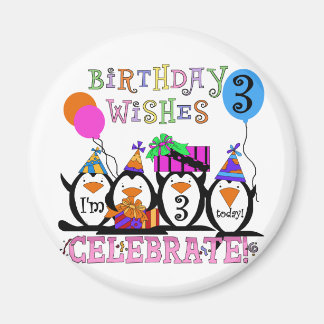 Imán Camisetas de cumpleaños y regalos de los Pingüinos