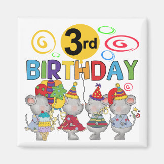 Imán Camisetas de cumpleaños y regalos para ratones