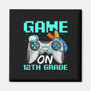 Imán Camisetas de duodécimo grado Game On, parte traser