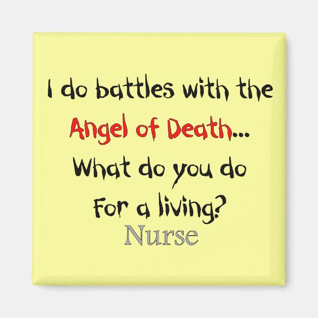 Imán Camisetas de enfermeras y regalos divertidos (Frente)