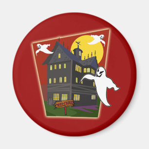 Imán Camisetas de Halloween de la casa encantada,