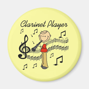 Imán Camisetas de hombre con figura de palotes tocando