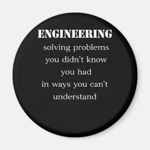 Imán Camisetas de ingeniería resuelven problemas que n