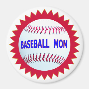 Imán Camisetas de la mamá del béisbol y productos