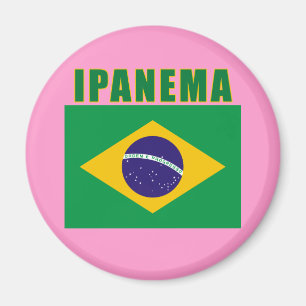 Imán Camisetas de la playa de IPANEMA el Brasil,