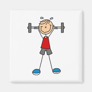 Imán Camisetas de levantamiento de pesas y regalos