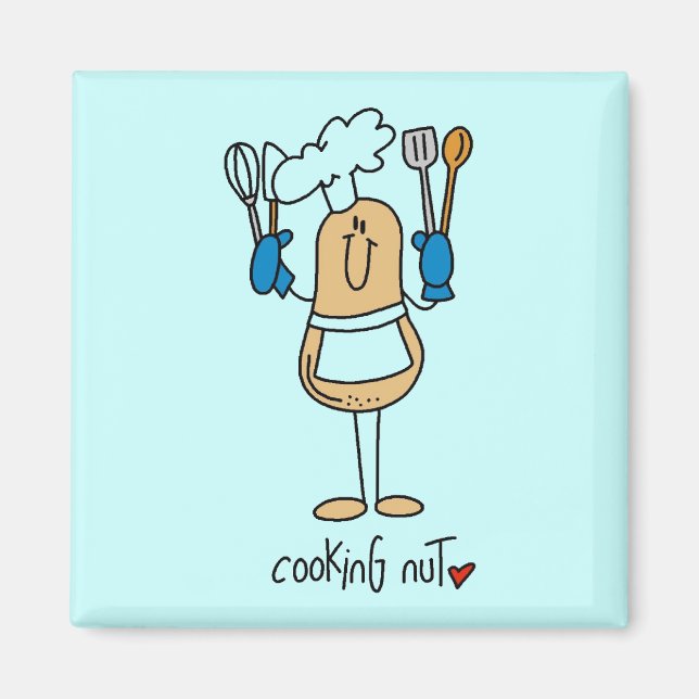 Imán Camisetas de nuez de cocina y regalos (Frente)