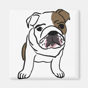 Imán Camisetas de regalo de Bulldog inglés sin toro ing