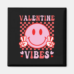 Imán Camisetas de San Valentín Groovy Valentine Vibes p