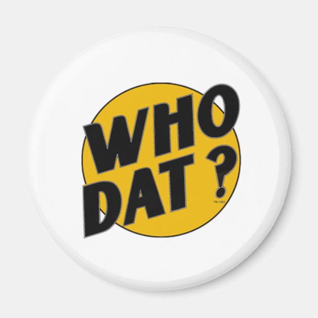 Imán Camisetas de Who Dat (Frente)