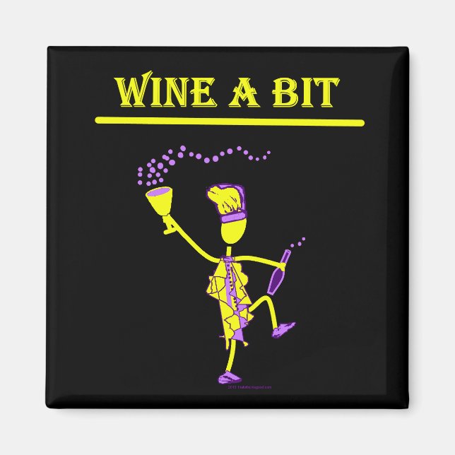 Imán Camisetas De Wine A Bit Gift Y T (Frente)