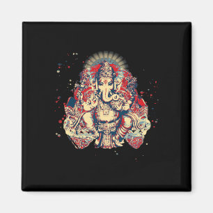Imán Camisetas de Yoga Espirituales Dios Hindú Ganesha