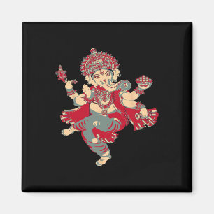 Imán Camisetas de Yoga Espirituales Dios Hindú Ganesha