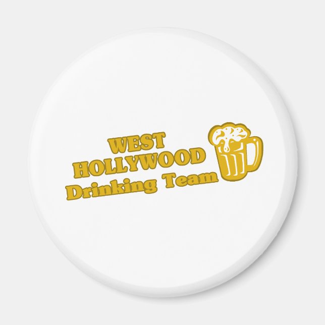 Imán camisetas del West Hollywood Drinking Team (Frente)