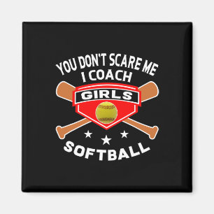 Imán Camisetas Divertidas de Coach Suave No Me Asustas 