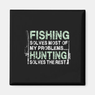 Imán Camisetas Divertidas De Pesca Y Caza Para Hombres