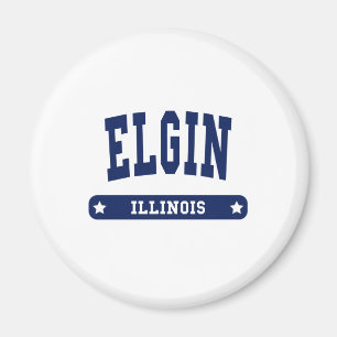 Imán Camisetas Elgin Illinois College Style