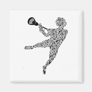 Imán Camisetas Lacrosse Icono Lacrosse Jugador Camisa U