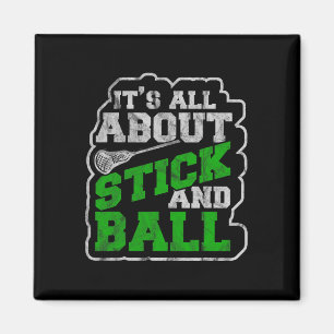 Imán Camisetas Lacrosse Mens Lax Stick Lacrosse Player