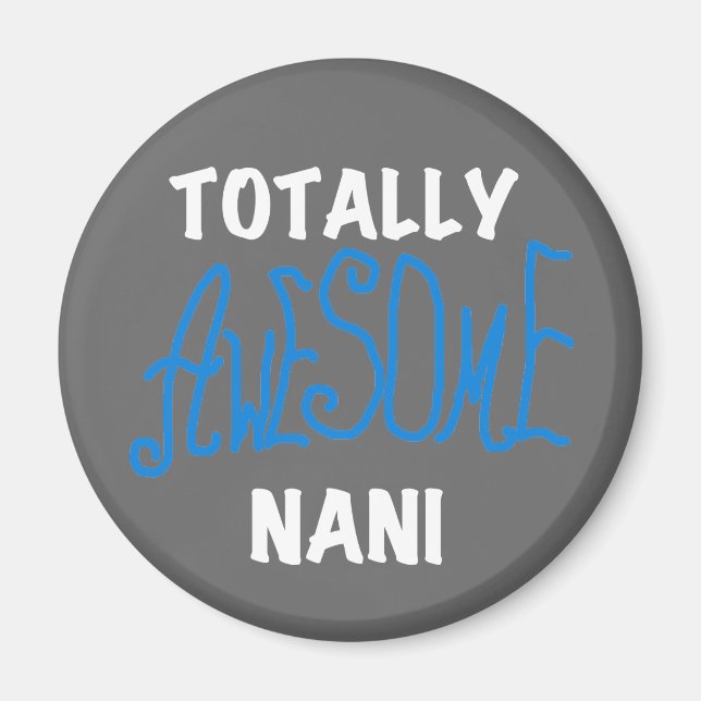 Imán Camisetas Nani azul y regalos todoscientos (Frente)