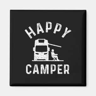 Imán Camisetas para autocaravana Feliz campista 