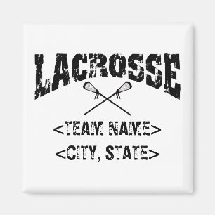 Imán Camisetas personalizadas de LaCrosse del estado de