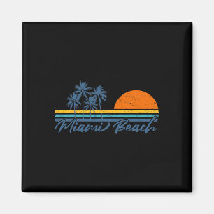 Imán Camisetas Retro Miami Beach Florida Mujeres Hombre