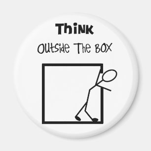 Imán Camisetas "Think Outside The Box"
