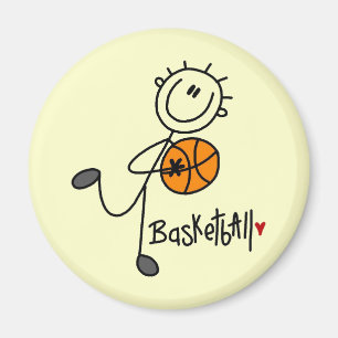 Imán Camisetas y regalos básicos de baloncesto con figu