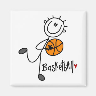Imán Camisetas y regalos básicos de baloncesto con figu