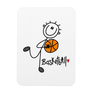 Imán Camisetas y regalos básicos de baloncesto de figur