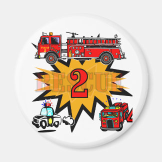 Imán Camisetas y regalos de 2º cumpleaños de Fuego y Re