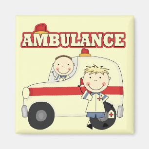Imán Camisetas y regalos de ambulancia