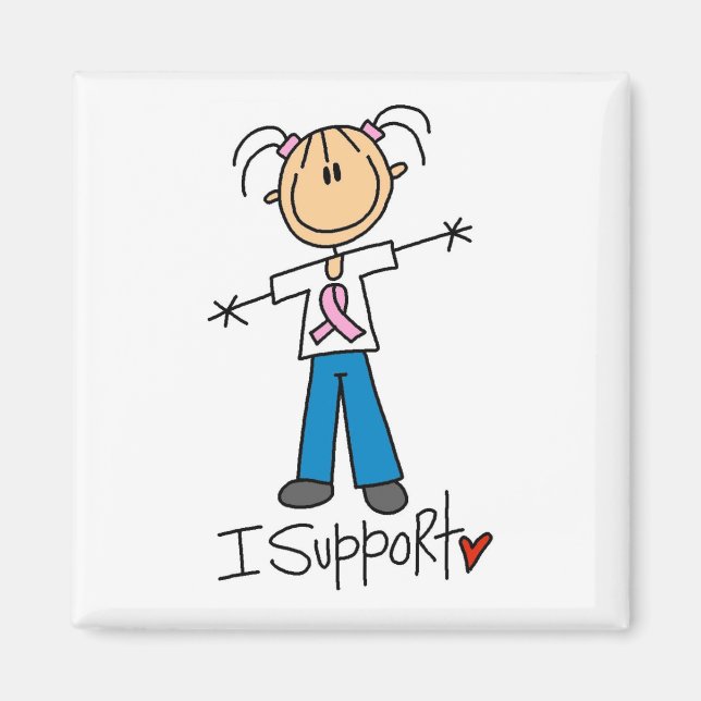 Imán Camisetas y regalos de apoyo al cáncer de mama (Frente)